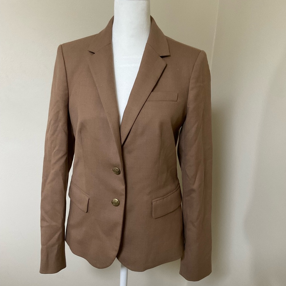 J. Crew Size 4 Dark Camel Women's Blazer